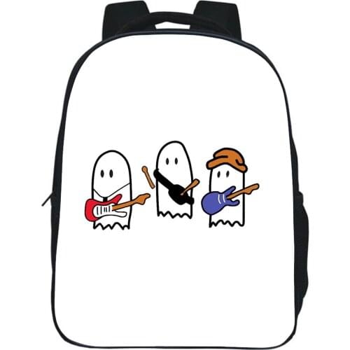 12 Inches Julie And The Phantoms School Bag Support Customization 3D Sunset Curve Band Printing Knapsack Boy Girl Small Bookbag