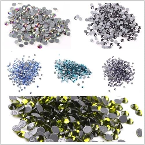 SS16(3.8-4.0mm) ab/clear multi colors 200 gross hot fix Rhinestones strass crystal hotfix flatback rhinestone for clothing