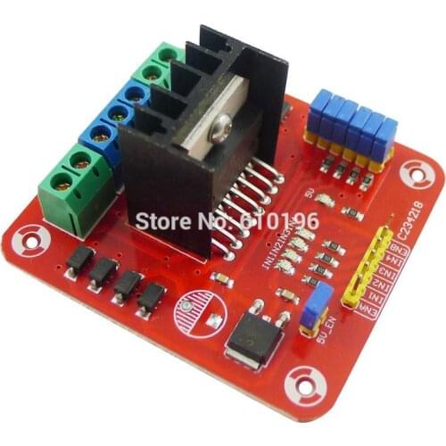 10PCS/LOT Wholesale L298N Dual Bridge DC stepper Controller Control Motor Driver Module Board,Free Shipping