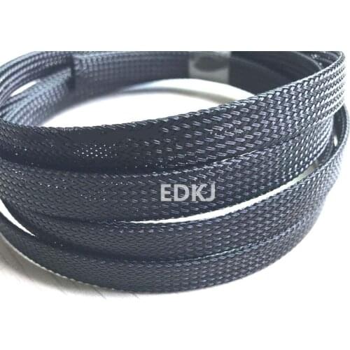5M 10M 3 4 6 8 10mm Cable Sleeve black Wire Protection PET Nylon Cable Sleeves wire cable Braided Cable Sleeve