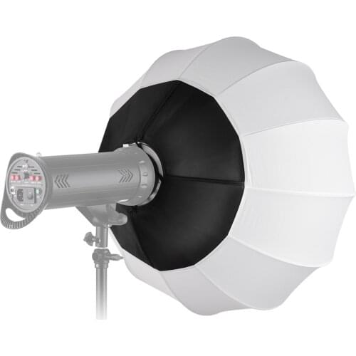 65cm/ 25.6in Lantern Style Foldable Softbox Lighting Modifiers Round Shape Spherical Soft Box Light Accessories