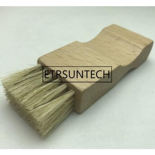 90pcs Beech Handle Shoes Shine Brush Polish Pig Bristle Hair Buffing Brush Mini Shoes Oil Brush
