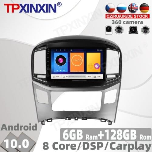 6+128GB PX6 Android 10.0 Car Radio For Hyundai H1 2016 2017 - 2019 Multimedia Video Player Navigation GPS Auto 2din 2 din No DVD