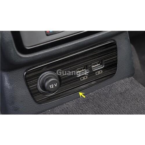 For Audi Q3 F3 2018 2019 2020 Car Socket Charge Cigarette Smoke Lighter Switch Usb Button Lamp Stick Trim 1pcs