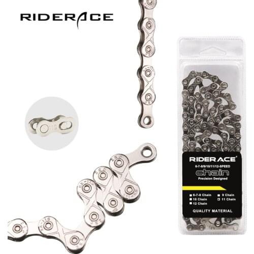 Bicycle Chain Ultralight 116L 8 9 10 11 Speed Silver Bike Chain Mountain Road For MTB 24/27/30 Variable Speed Chain Cycling Part