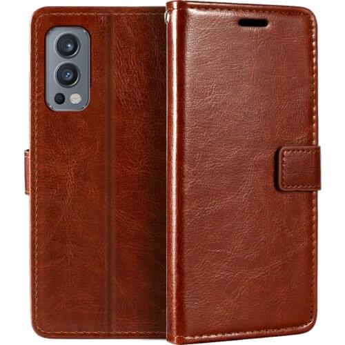Case For Oneplus Nord 2 5G Wallet Premium PU Leather Magnetic Flip Case Cover With Card Holder And Kickstand For Nord 2 5G