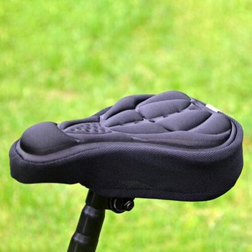 Breathable Mountain Bike Thicken Comfort Ultra Soft Silicone 3D Gel Pad Cushion Cover Bicycle Saddle Seat Cycling Accessory