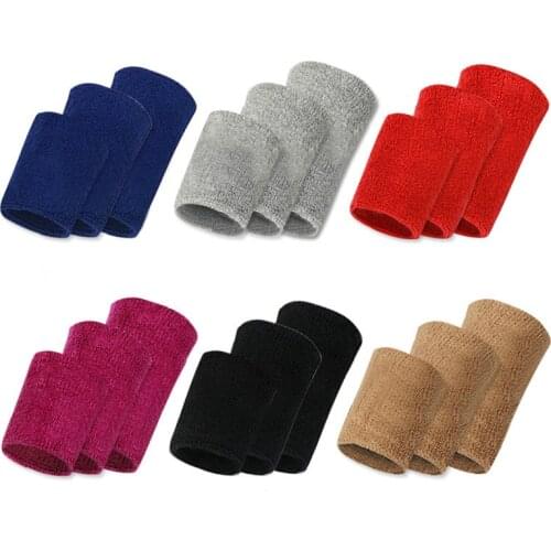 S M L Size 1 Pc Nadal Bracelet Cotton Wristbands Sweatband Sweat Band Hand Band Gym Track Basketball Tennis Sweat Wrist Support