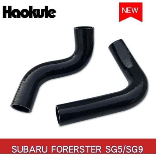 Radiatior Silcone Hose Kits 2PCS For Subaru Forester 2.0/2.5 SG5/SG9 2004-2008 Year Blue and Black