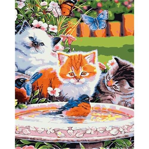 Love.Thanks Animal Diamond Painting Cat 5D Diamond Painting Mosaic Embroidery Kit Diamond Embroidery Painting