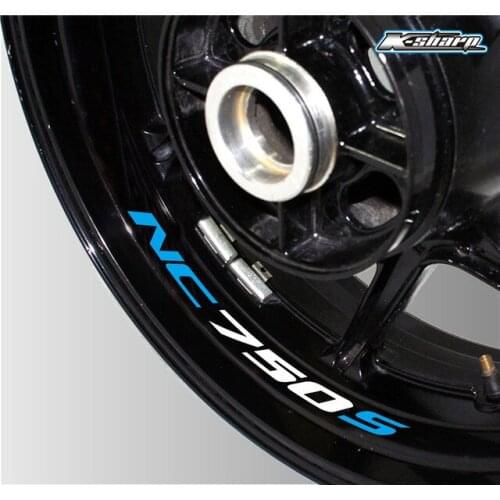 For HONDA NC750S NC 750S nc 750 s Motorcycle Rim Stickers Wheel Decorative Filmfoil Reflective Decals Decoration Accessories