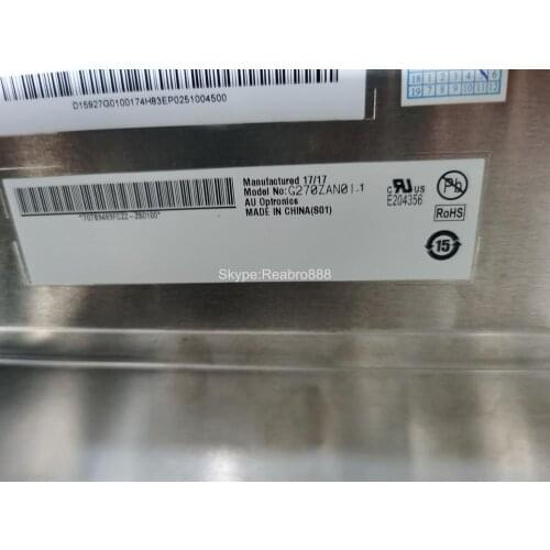 Original lcd panel G270ZAN01.1 Lcd panel
