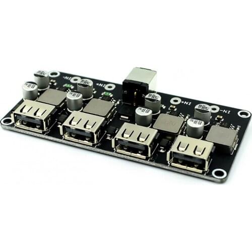 KC24 QC3.0 4 Way DC-DC Buck Converter Charging Step Down Module 6-32V 9V 12V 24V to Fast Quick Charger Circuit Board 3V 5V