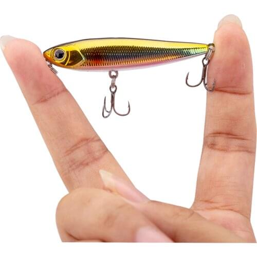 NEW Small Fish Hard Fishing Lures Mini Floating Pencil Lure 55mm 3g Trout Perch Bait Rolling Fishing Bait