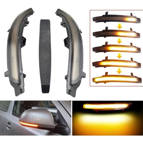 Flowing Turn Signal Light Side Wing Rearview Mirror Dynamic Indicator Blinker For Skoda Octavia 2009-2013 Superb 2008-2014