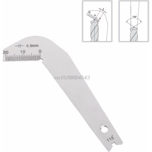 Bit Pattern Drill Template Gauge Welding Inspect Tool Weld Drill Bit Measurement R25 Whosale&DropShip