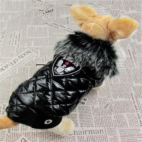Russia Fur Imitation leather Style Pet dogs winter Vest Coat New Puppy Dogs Clothing