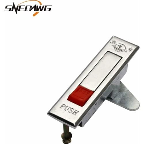MS507 91x24mm Cabinet Lock with Key Zinc Alloy Mailbox Flat Steel Cabinet Lock Safety Industrial Distribution Box Plane Lock