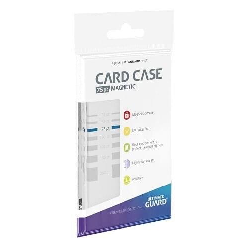 5 Pieces/Pack Ultimate Guard 75pt Magnetic Card Cases - Holds Regular Baseball, Football, Hockey Cards protector Card Sleeves