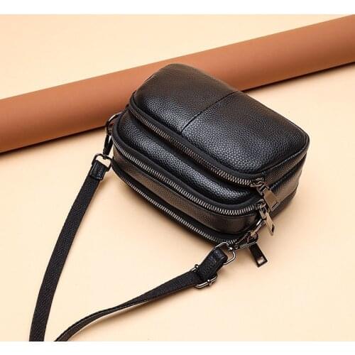 Female Handbags Designer Female Totes Bag Genuine Leather Women Crossbody Bag Fashion Cowhide Ladies Shoulder Bags High Quality