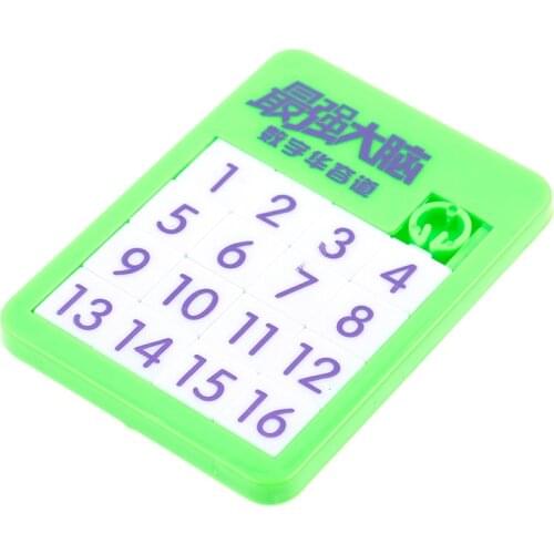 1pcs 5*7cm 3D Slide Puzzle Plastic Building Numbers Alphabets Learning Jigsaw Game Toys Childrens Educational Toy Puzzles Gift