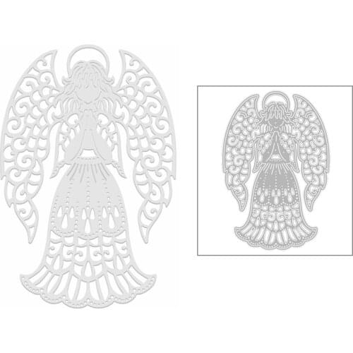2020 New Christmas Angel Metal Cutting Dies and Angels Blessing Girl Die Cut Scrapbooking For Crafts Card Making no Stamps Sets