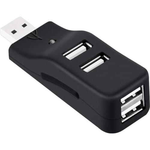 4 Port USB Hub, Mini USB 2.0 Data Hub Splitter Small Portable, for PC, Laptop, Notebook PC, XPS, IMac and More