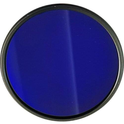 82mm mounted ring type ZB2 blue filter glass for camera lens