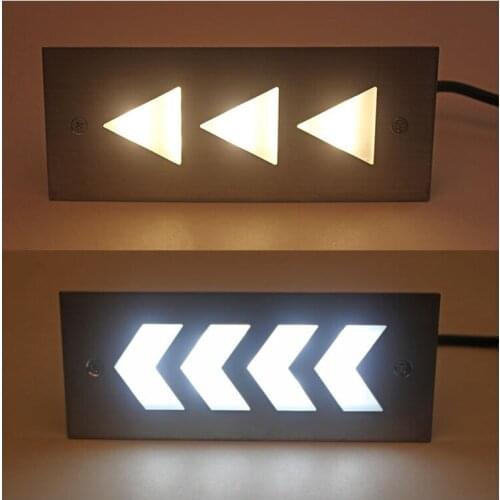 Aluminum Modern 3W LED Stair Light AC85-265V Recessed Indoor/ Outdoor Waterproof IP65 Staircase Step Aisle Wall lighting