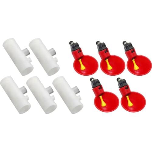 5Pcs Poultry Water Drinking Cups Plastic Poultry Chicken Hen Automatic Drinker