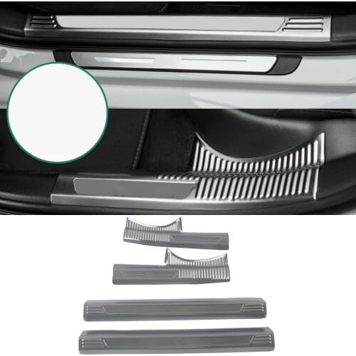 Car Accessories for Audi A3 8Y Sedan 2020 2021 2022 Stainless Steel Inner Door Sill Scuff Plate Pedal Cover Trim 4pcs