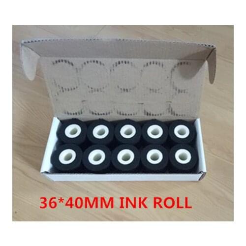 Free Shipping 36*40MM Energy Saving Black Hot Printing Ink Roll for Coding Machine to Print Expiry Date/Batch No