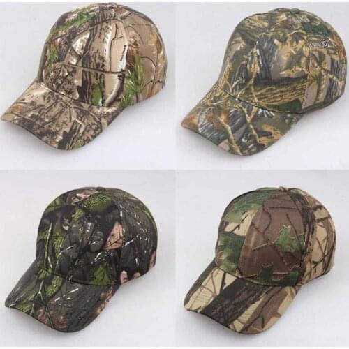 Outdoor Sunscreen Quick-Drying Cap Jungle Leaves Camouflage Cap Unisex Men and Women Tactical Camo Hat Baseball Cap