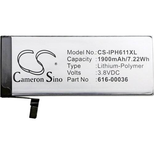 CameronSino for iPhone 6s A1633 A1688 A1691 A1700 616-00036 battery