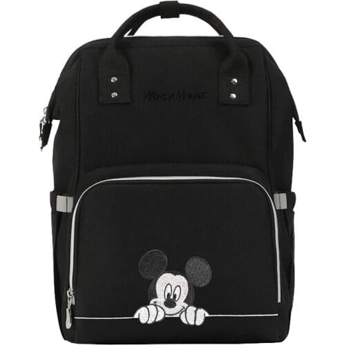 Disney Mommy Waterproof diaper bags Insulation Backpack with USB heater with stroller hooks 4 colors mickey minnie DPB11