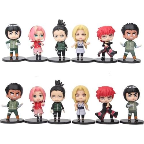 Naruto Handmade Figure Six Models 4th Generation Q version Ornaments Night Wish Akasuna No Sasori Tsunade Sakura Kamaru