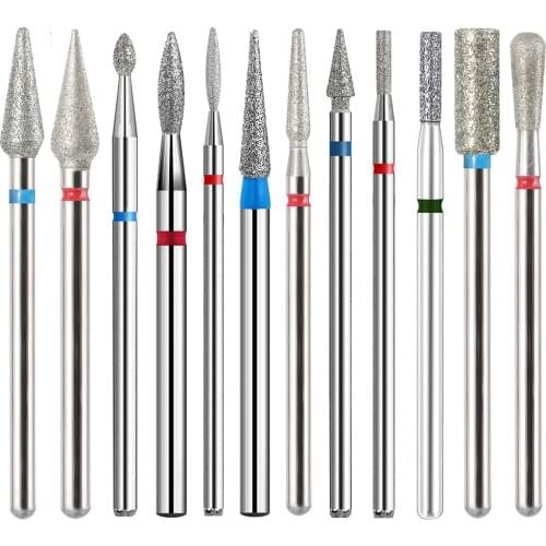 BNG Nail Drill Nails Gel Cutter Polish Carbide Cuticle Clean Rotary Electric Manicure Pedicure Round Top Diamond Nail Drill Bit