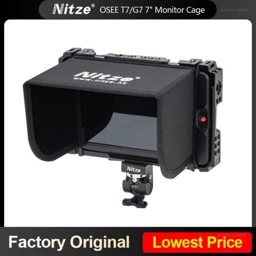 Nitze Monitor Cage Kit for OSEE T7/G7 7" with LS7-G7 Sunhood,N58-J Shoulder Strap and N54-g3 Monitor Holder Mount