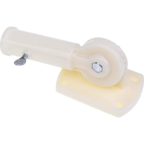 Wall Mount 180° Rotatable Flag Pole Holder Plastic Flagpole Bracket W/ Screw