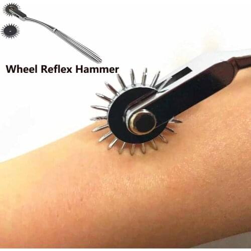 Wartenberg Pin Wheel Reflex Hammer Deluxe Medical Diagnostic Hammer BDSM Gear Roller Rolling Pinwheel Neurological