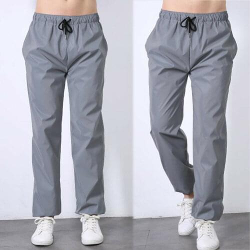 2019 New Style Fashion Hot Mens Solid Long Mid Waist Hip Hop Golf Pants Track Reflective Trousers Loose