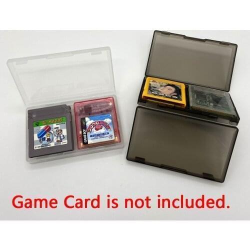 10 pcs Portable Game Cassette Storage Box 6 Grid Cards Holder Carrying Case for Nintend GB/GBC General Game Cards Accessories