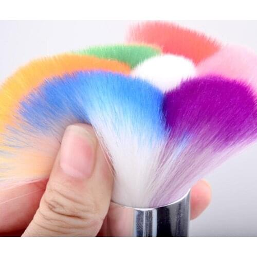 Pro Rhinestones Handle Nail Art Dust Brush Acrylic UV Gel Cleaner Manicure Tool