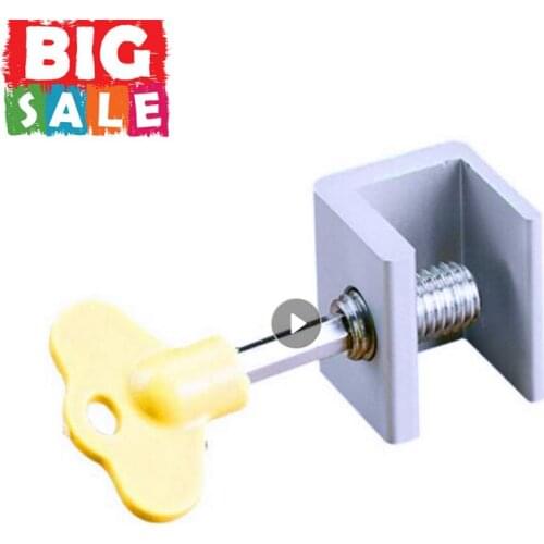 Adjustable Window Lock Sliding Window Locks Stop Aluminum Alloy Door Frame Security Lock Keys Home Office Safety Window Lock