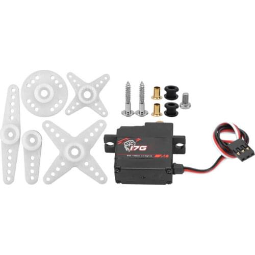 S0017M 17g Metal Gear Digital Servo Fit for 1/18 RC High Speed Car Fixed Wing Aircraft