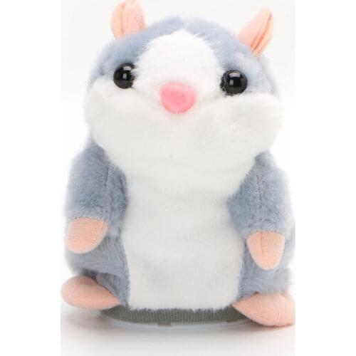 Adorable Plush Toy Talking Hamster Repeats What You Say Children Kids Boy and