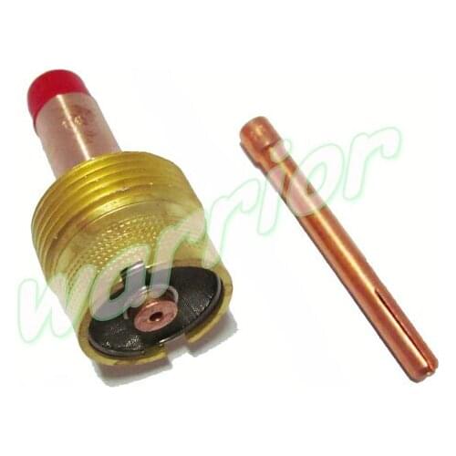 Warrior 2PCS TIG Consumables Kit 10N23 Collet 45V116 Large Gas Lens 1/16" 1.6mm for Welding Torch WP-17 WP-18 WP-26