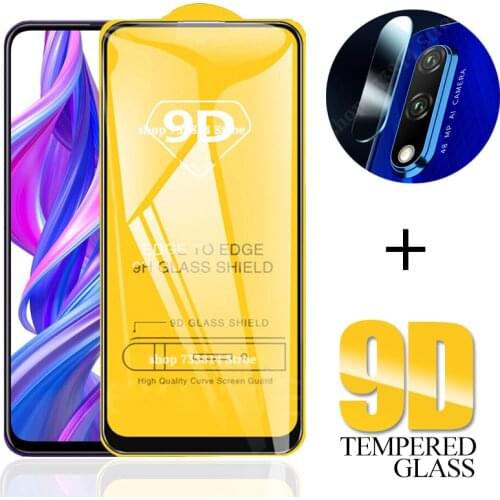 2 in1 9D tempered glass cemera lens class for honor 9x pro protective glass For honor9x honer9 x x9 9xpro screen protector Film