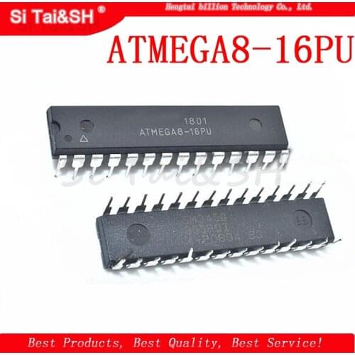 1pcs ATMEGA8-16PU ATMEGA8 DIP28 New Original Embedded-microcontroller