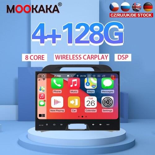 10.1" Android 10 PX6 4G 128GB Car Player For Kia Sportage 2010+ Car GPS Navi CarPlay Head Unit DSP Stereo